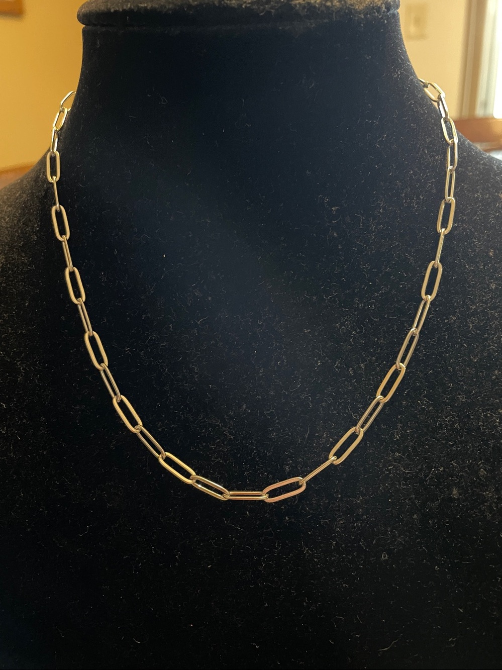 Stainless Steel Paper Clip Necklace New - Picture 3 of 6